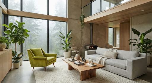 Architectural interior moodboard example
